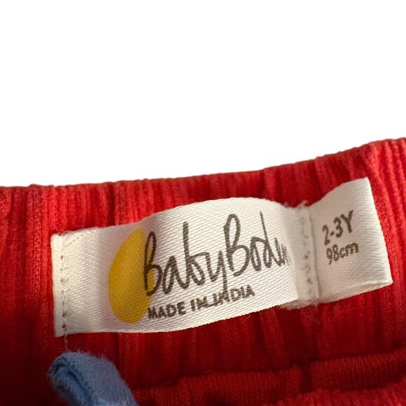 Baby Boden 2-3Y Red Corduroy Elastic Waist Pants For Toddlers With Pocket & Adju - Picture 3 of 3